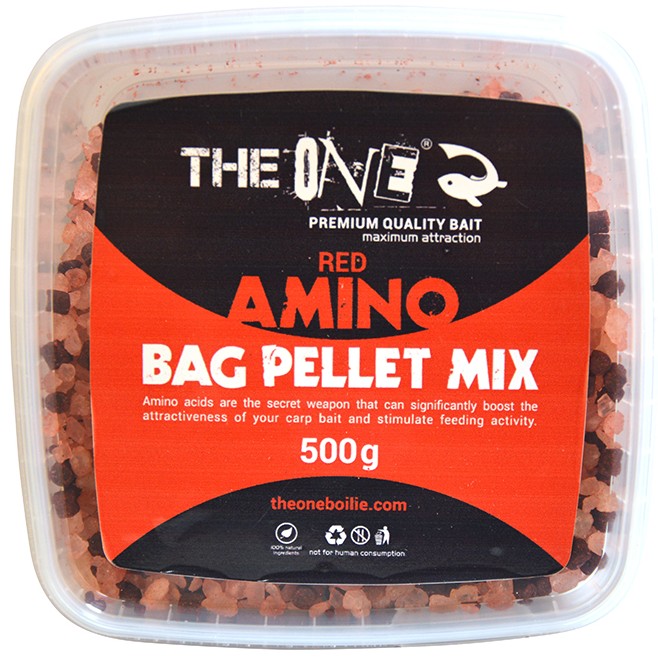 E-shop The one pelety amino bag pellet mix 500 g - červená