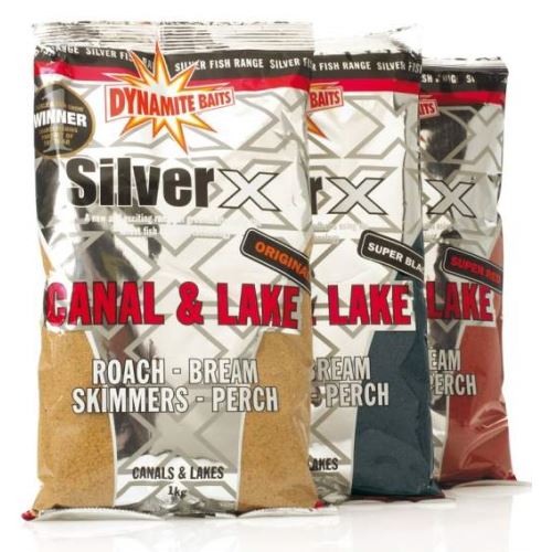 Dynamite Baits krmítková zmes silver x canal and lake 1 kg