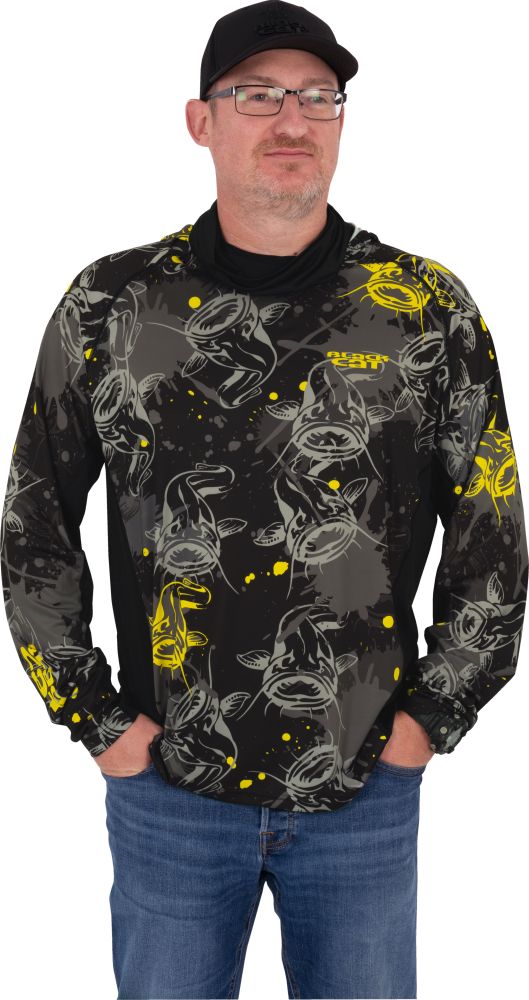 Black cat tričko performance sun top - xxl