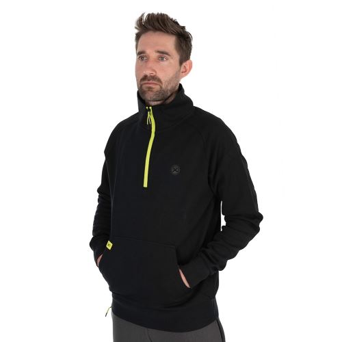 Matrix Mikina Black Edition 1/4 Zip Sweat Black Lime