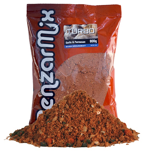 Benzar mix krmítková zmes turbo river 800 g - cesnak parmezán