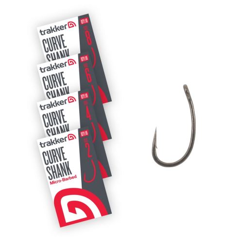 Trakker Háčiky Curve Shank Hooks Micro Barbed