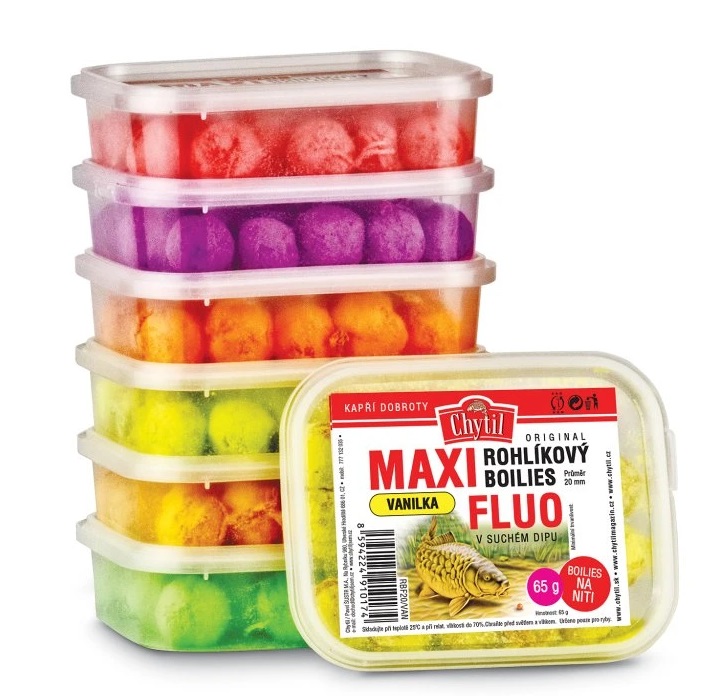 E-shop Chytil rohlíkové boilies maxi fluo 20 mm 65 g - vanilka
