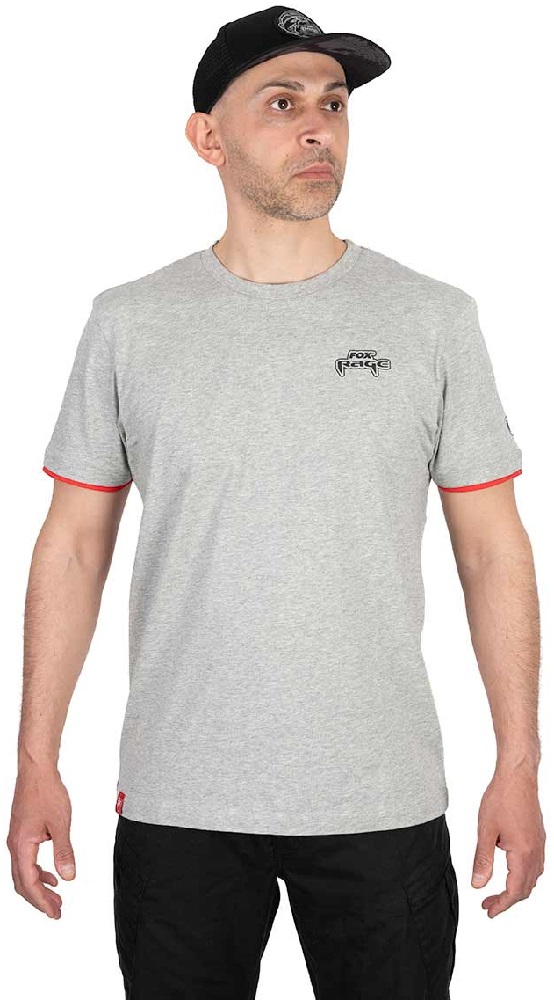 Fox rage tričko voyager tee light grey - s