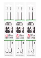 Korda Návazce Basix Hair Rigs Wide Gape 2 ks