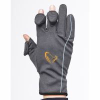 Savage Gear Rukavice Softshell Glove Grey (1)