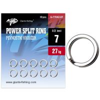 Giants Fishing Krúžok Pevnostný Power Split Ring 10 ks - 7 mm 27 kg