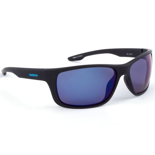 Shimano Polarizačné Okuliare Eyewear Matte Black & Blue Mirror