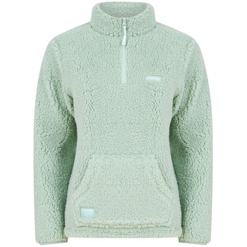 Navitas Mikina Womens Sherpa Pullover Light Green