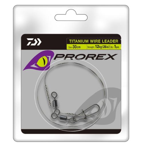 Daiwa Lanko Prorex S Karabinkou A Obratlíkom Titanium 30 cm