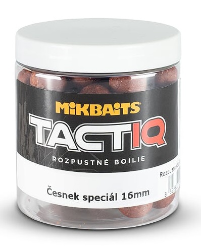 Mikbaits rozpustné boilies tactiq cesnak špeciál 250 ml - 16 mm