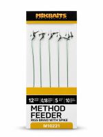 Mikbaits Method Feeder Nadväzce Z Pletenej Šnúrky S Hrotom 5 ks (3)