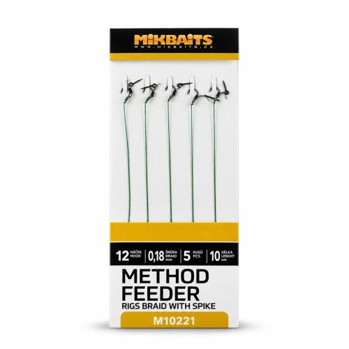 Mikbaits Method Feeder Nadväzce Z Pletenej Šnúrky S Hrotom 5 ks