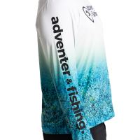 Adventer & Fishing Funkčné Hoodie UV Tričko White Bluefin Trevally (5)