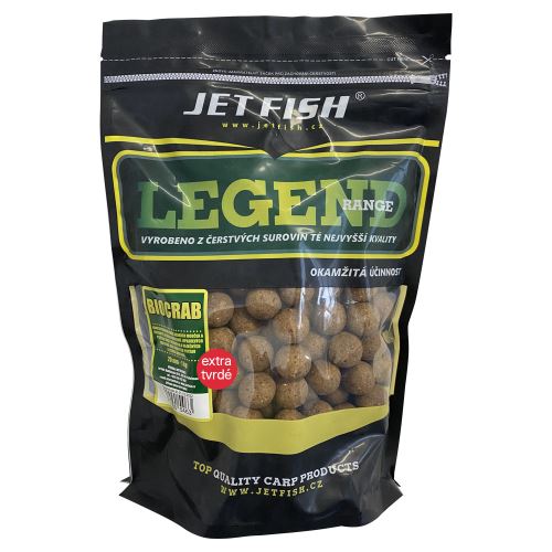 Jet Fish Extra Tvrdé Boilie Legend Range Biocrab 250 g