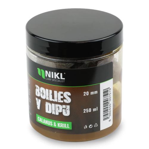 Nikl Boilies V Dipe Calanus & Krill 250 ml