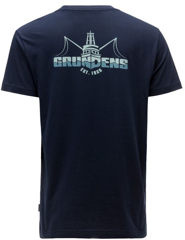 Grundéns tričko logo boat ss t-shirt dark navy - l