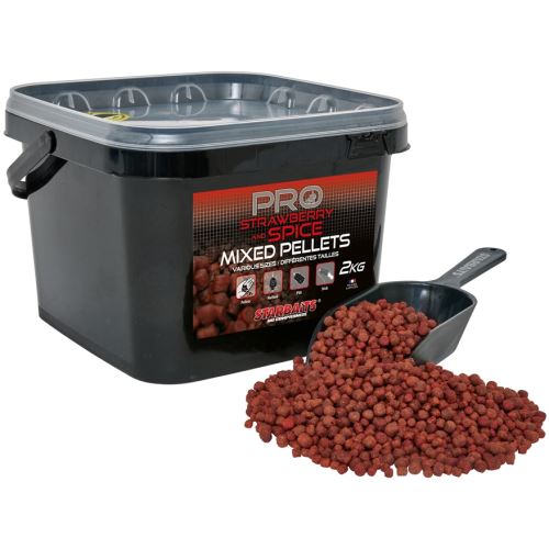Starbaits Pelety Mixed Pro Strawberry Spice 2 kg