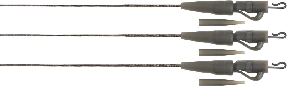 Fox montáž edges naturals submerge lead clip leaders 75 cm 3 ks - 30 lb