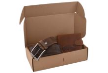 Mercucio Rybársky Darčekový Set Sumec - Pánska Peňaženka a Kožený Opasok Tmavý Hladký Mercucio Rybársky Darčekový Set Sumec - Pánska Peňaženka a Kožený Opasok Tmavý Hladký