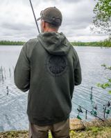 Avid Carp Mikina Bearing Zip Hoodie Green (5)