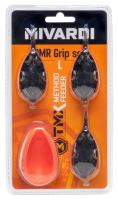 Mivardi Sada Rýchlovýmenných Method Krmítok QMR Grip L 30 g + 40 g + 50 g + Formička (9)