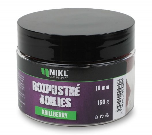 Nikl rozpustné boilies krill berry 150 g - 24 mm