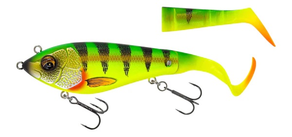 Savage gear wobler deviator tail ss firetiger - 16,5 cm 48 g