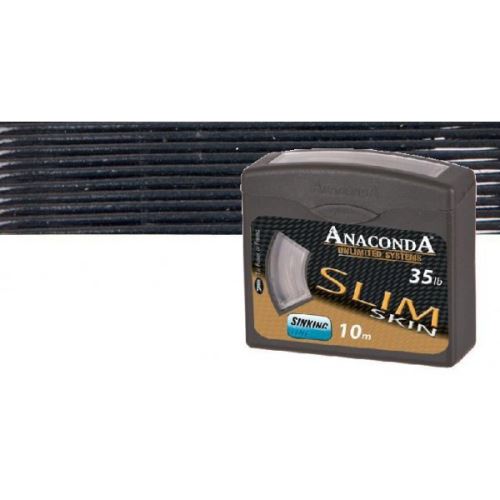 Anaconda pletená šnúra  Slim Skin 10 m Black