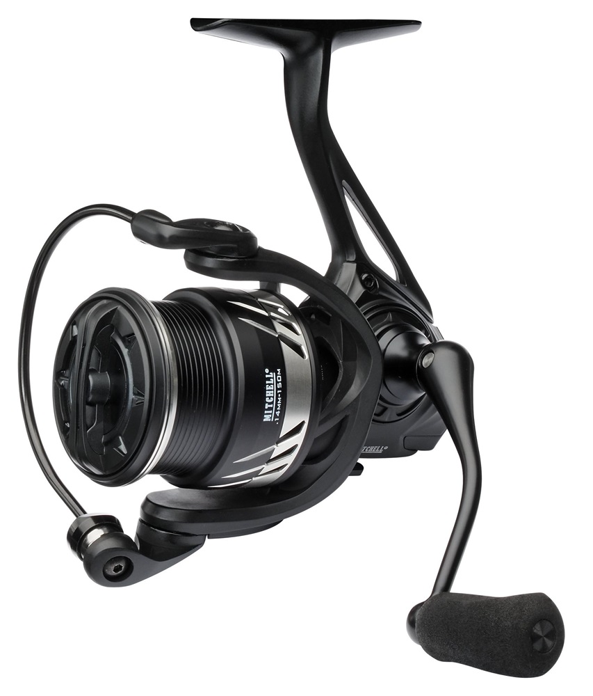 Mitchell navijak mx5 spinning reel 3000 hs.
 Parametre: •7+1 ložísk z nerezovej ocele •pevný a ľahký rám z jedného kusu •rotor z uhlíka •brzdný systém Carbon Matrix •páčka zapnutia a vypnutia A/R •klip na vlasec •prevodový pomer: 5,2:1 (6,2:1 pri H modeloch) •modely s plytkou cievkou určené na lov s pletenou šnúrou •plne matný čierny dizajn