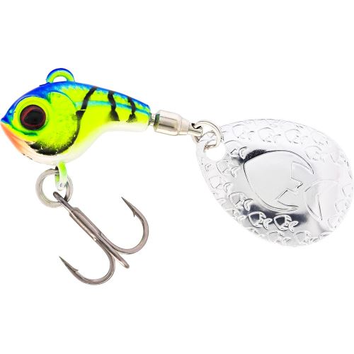 Westin Nástraha Dropbite Tungsten Spin Tail Jig Chartreuse Blue Craw