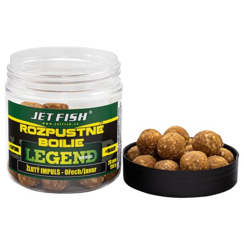 Jet Fish Rozpustné Boilie Legend Range Žltý Impuls Orech Javor 250 ml