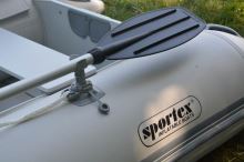 Sportex Nafukovací Čln SHELF 310F Lamelová Podlaha s Úchytmi FASTEN Šedý 2x Lavička (11)