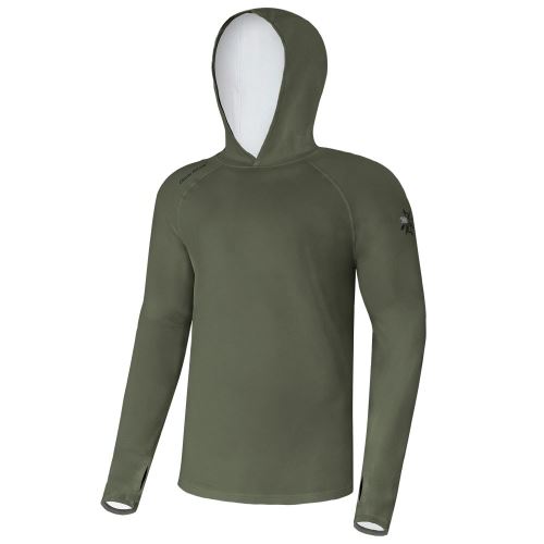 Giants Fishing Funkčné Tričko S Dlhým Rukávom UV50+ Hoodie Dark Green
