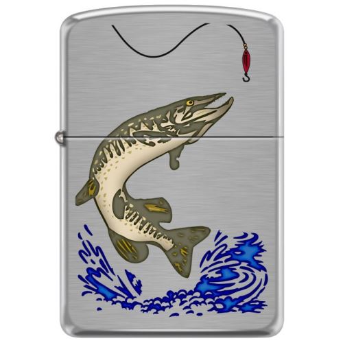 Zippo Benzínový Zapaľovač Kessack Northern Pike