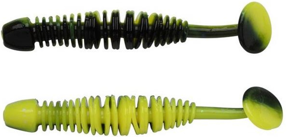 Berkley gumová nástraha powerbait power leech black sunshine yellow - 5 cm 12 ks