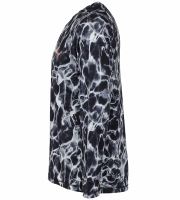 Savage Gear Tričko Night UV Long Sleeve T Shirt Black Waterprint (1)