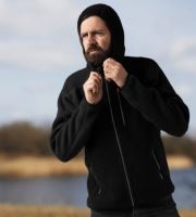 Geoff Anderson Mikina s Kapucňou Teddy Čierna (2)