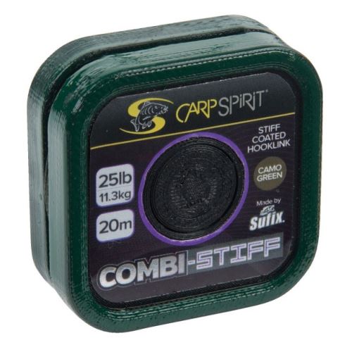 Carp Spirit Náväzcová Šnúra Combi Stiff Camo Green 20 m