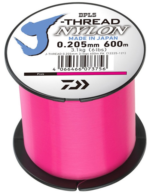 Daiwa vlasec j-threads dpls pink 600 m - 0,205 mm 3,10 kg