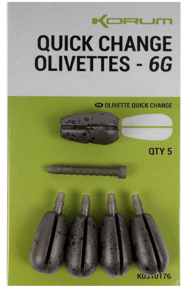 E-shop Korum rýchlovýmenná záťaž quick change olivettes - 6 g