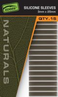 Fox Prevleky Edges Naturals Silicone Sleeves 15 ks 3x25 mm
