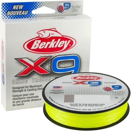 Berkley Splietaná Šnúra X9 Fluro Green 150 m