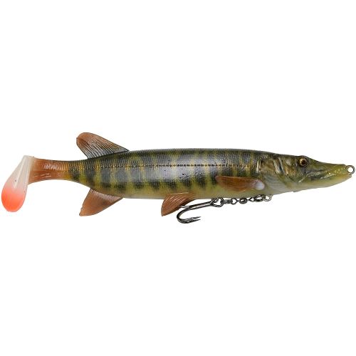 Savage Gear Gumová Nástraha 4D Pike Shad SS Striped Pike - 20 cm 65 g