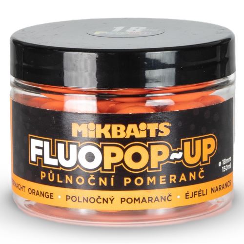 Mikbaits Plávajúce Boilie Fluo Polnočný Pomaranč 150 ml