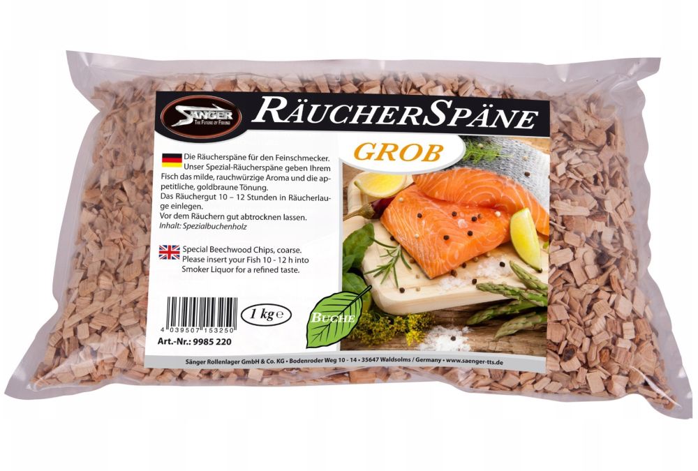 Saenger bukové piliny na údenie räuchermehl veľmi hrubé 1 kg
