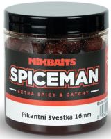 Mikbaits Boilie V Dipe Spiceman  Pikantná Slivka 250 ml - 16 mm