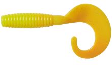 Ron Thompson Gumová Nástraha Grup Curl Tail UV Yellow Silver