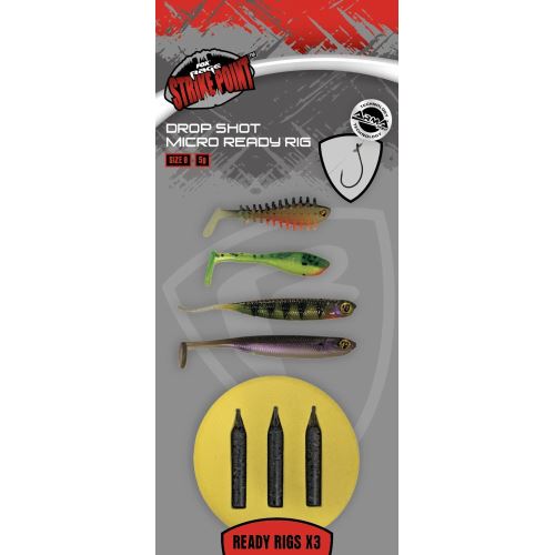 Fox Rage Montáž Drop Shot Micro Ready Rig 3 ks