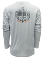 Grundéns Funkčé UV Tričko Logo Anchor LS Tech Tee Grey Mist - XXL